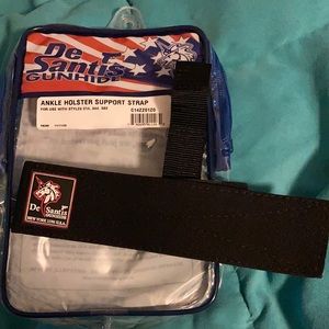 Ankle holster support strap